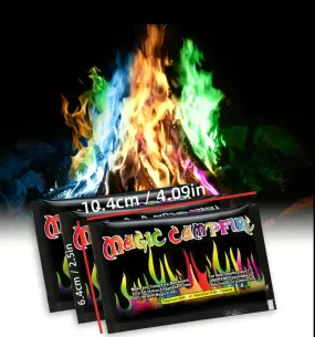 1 pack Magic Fire, Mystical Color Changing Fire Packets, Colorful Flames for Outdoor Campfires