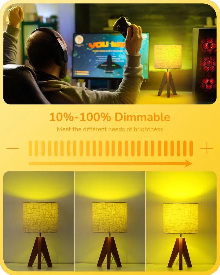 4 Pack Dimmable Yellow Light Bulb-HDCF19E