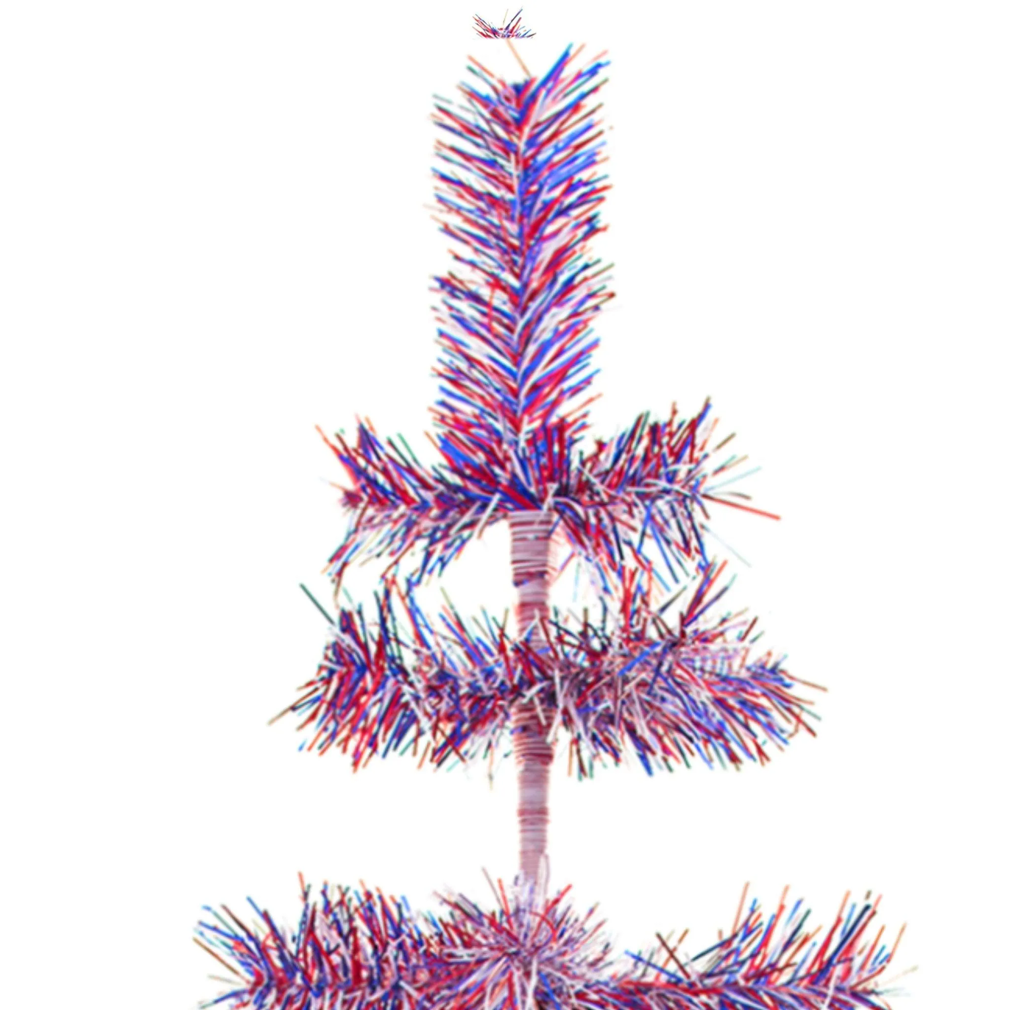 4th Of July Firework Tinsel Trees