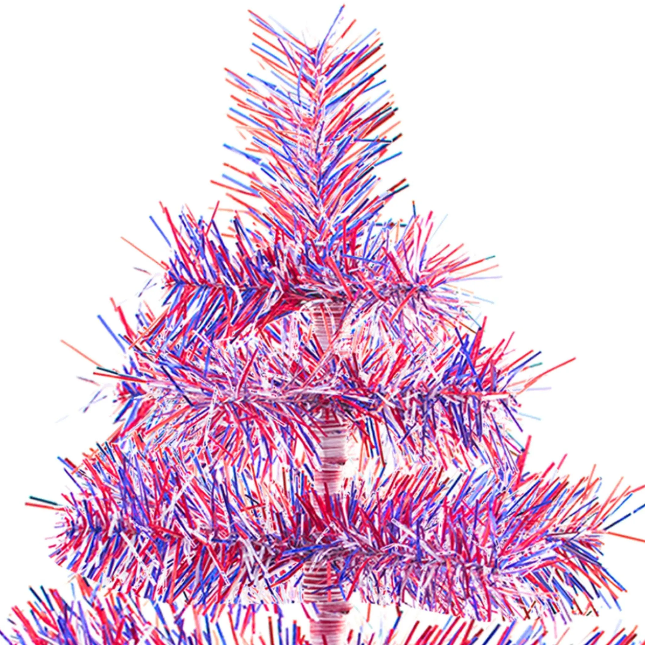 4th Of July Firework Tinsel Trees