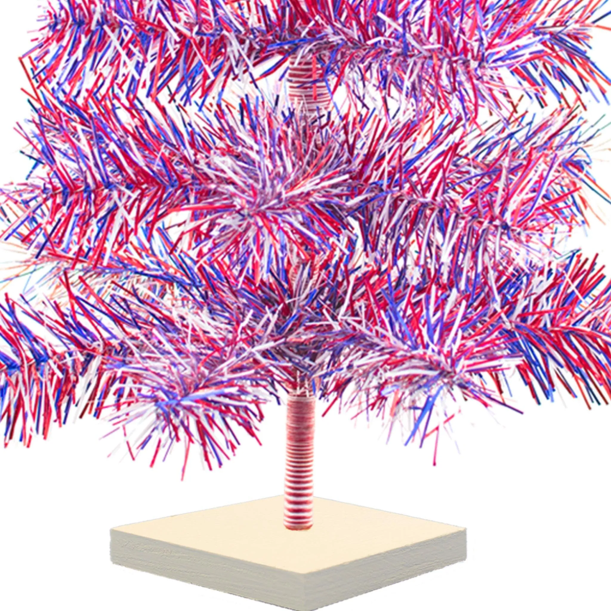 4th Of July Firework Tinsel Trees