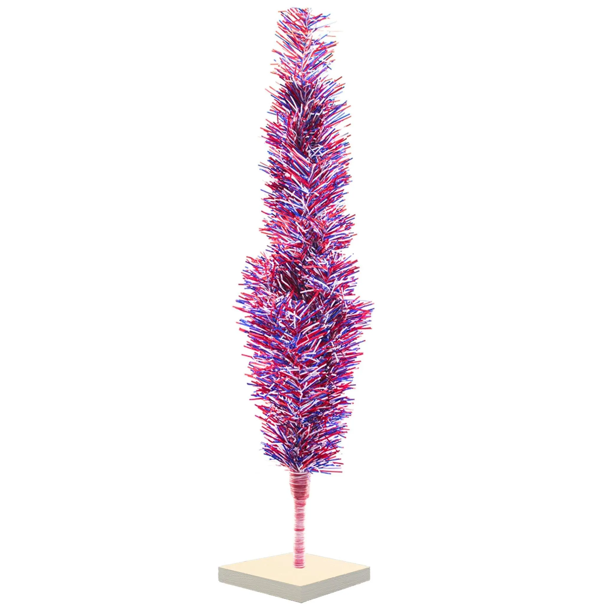 4th Of July Firework Tinsel Trees