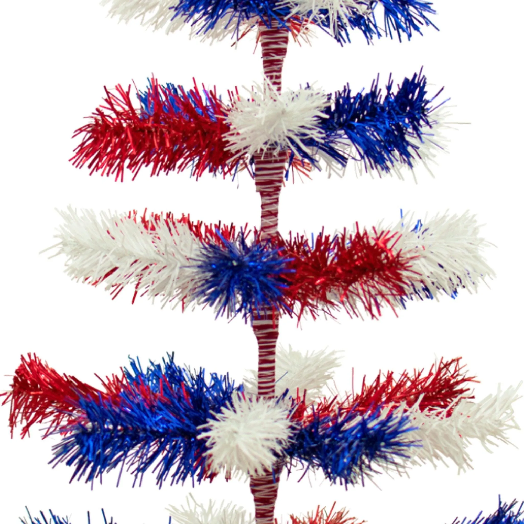 4th Of July Mixed Tinsel Trees