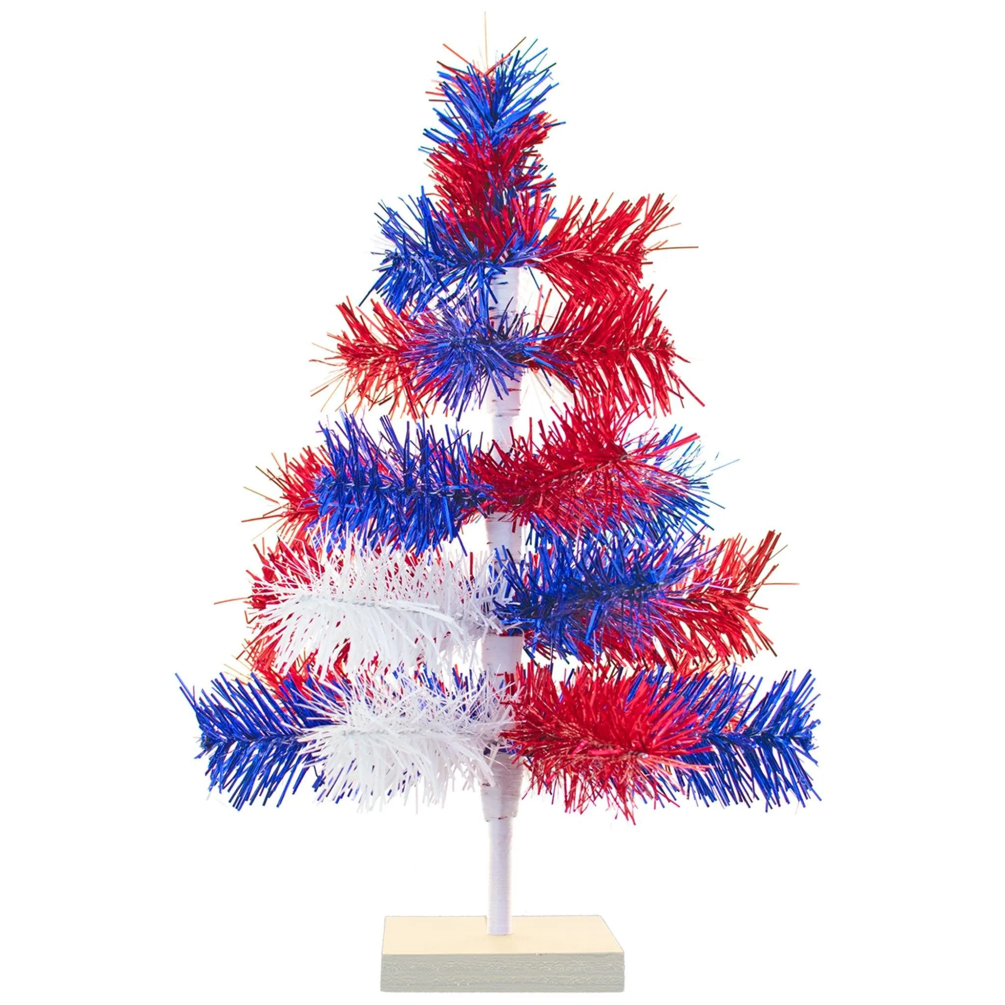 4th Of July Mixed Tinsel Trees