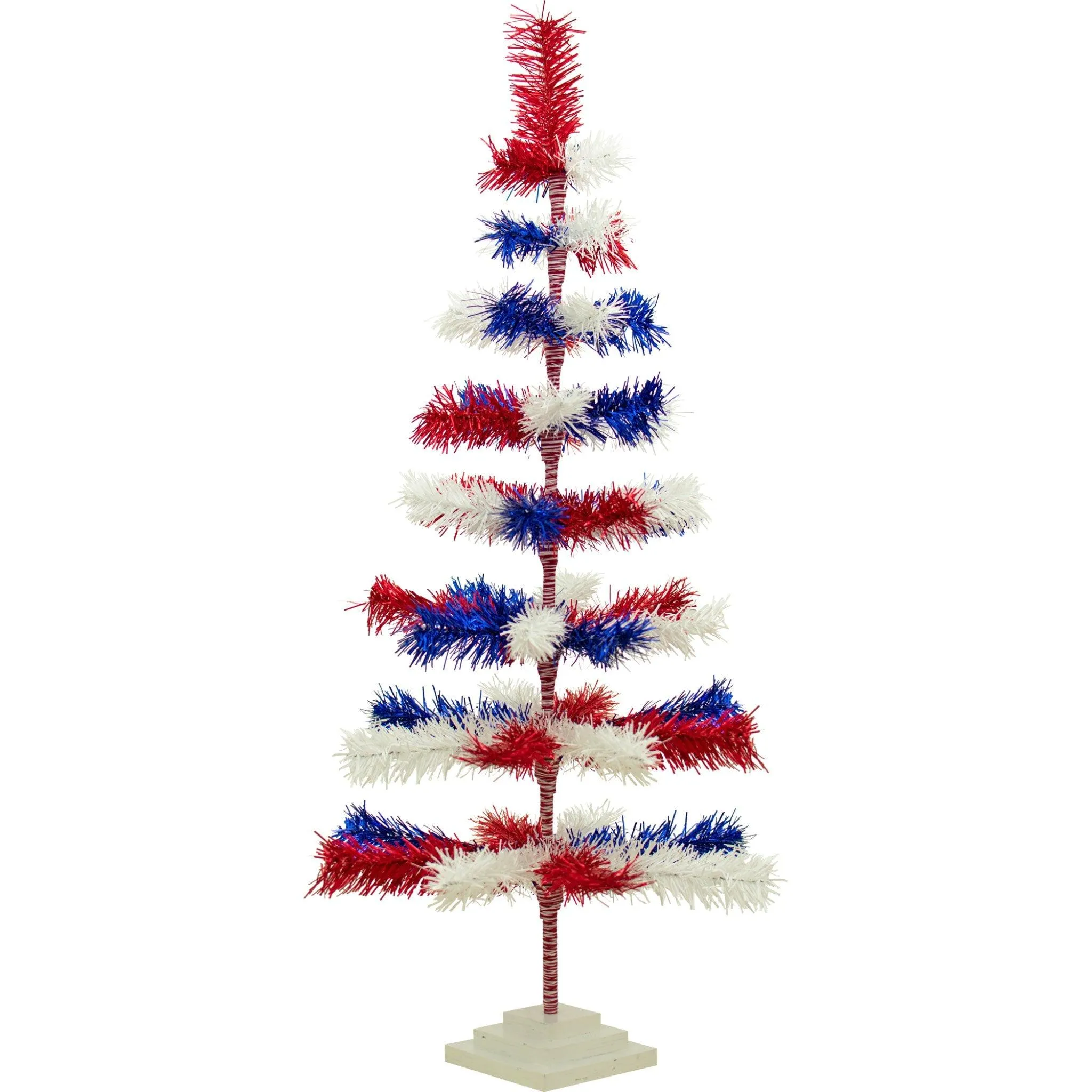 4th Of July Mixed Tinsel Trees