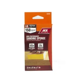 Ace 5 in. L X 3 in. W X 1 in. 150 Grit Fine 2-Sided Sanding Sponge