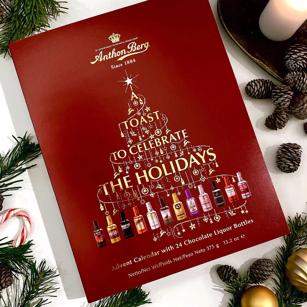 Anthon Berg Liquor Filled Chocolate Bottles Advent Calendar