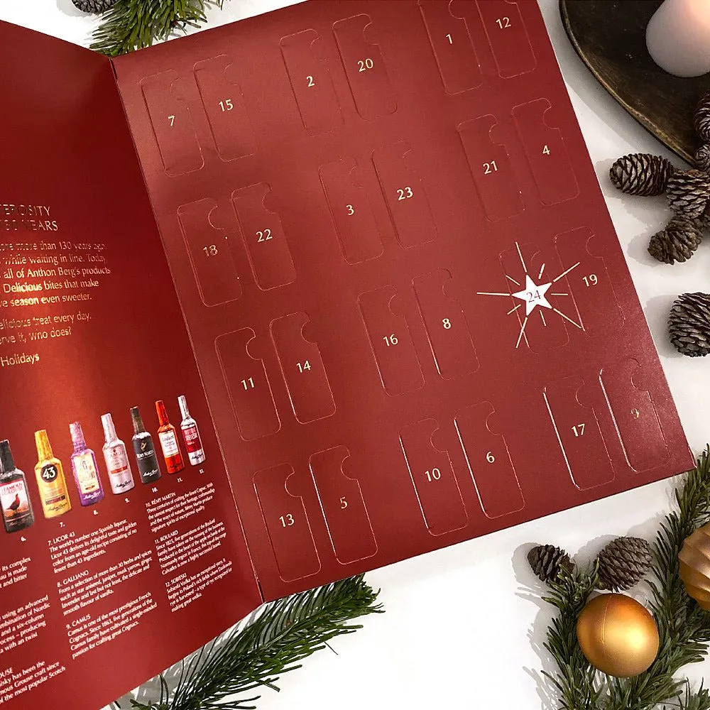 Anthon Berg Liquor Filled Chocolate Bottles Advent Calendar