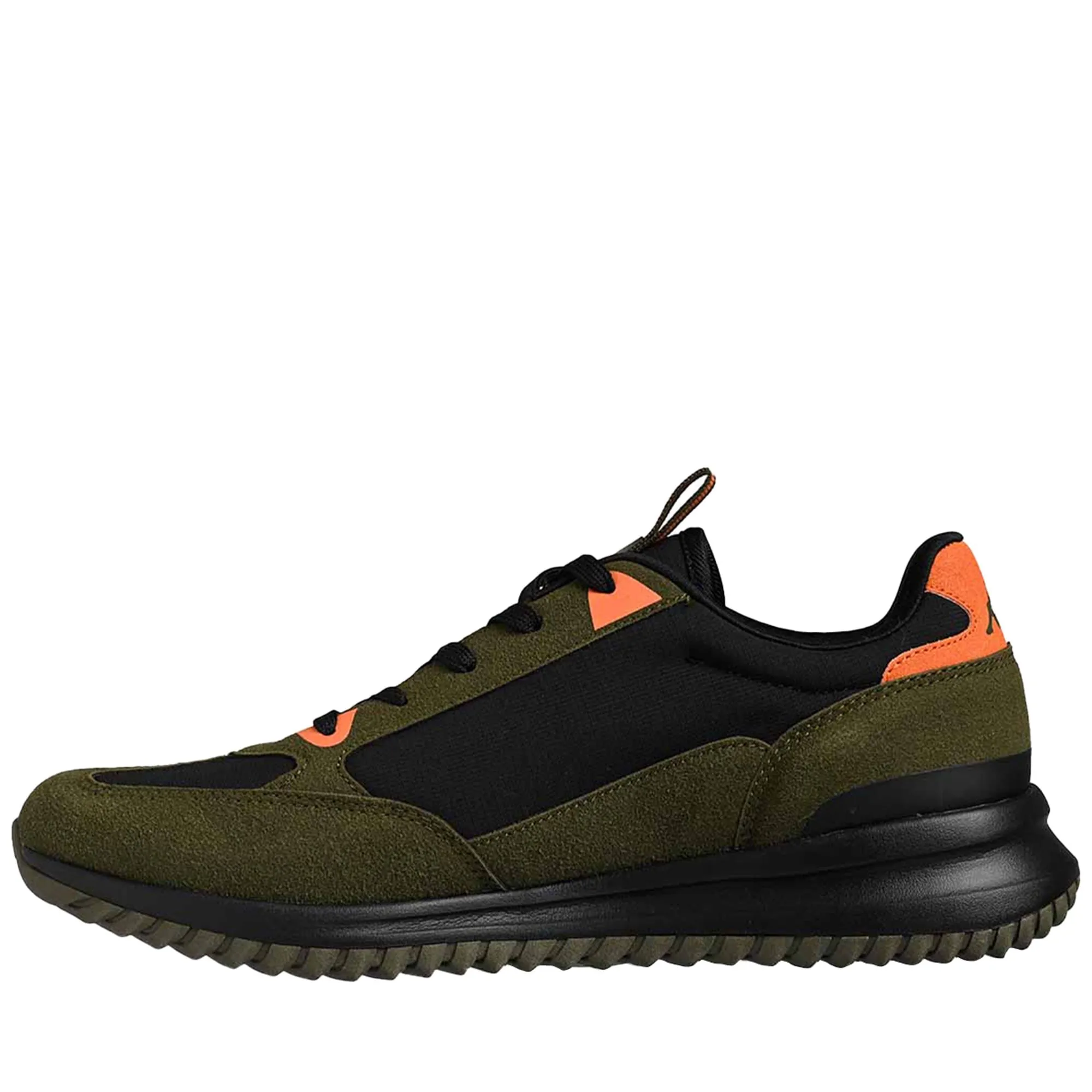 AUTHENTIC  ARKLOW 1 - Sneakers - Low Cut - Unisex - BLACK-GREEN RIFLE-ORANGE