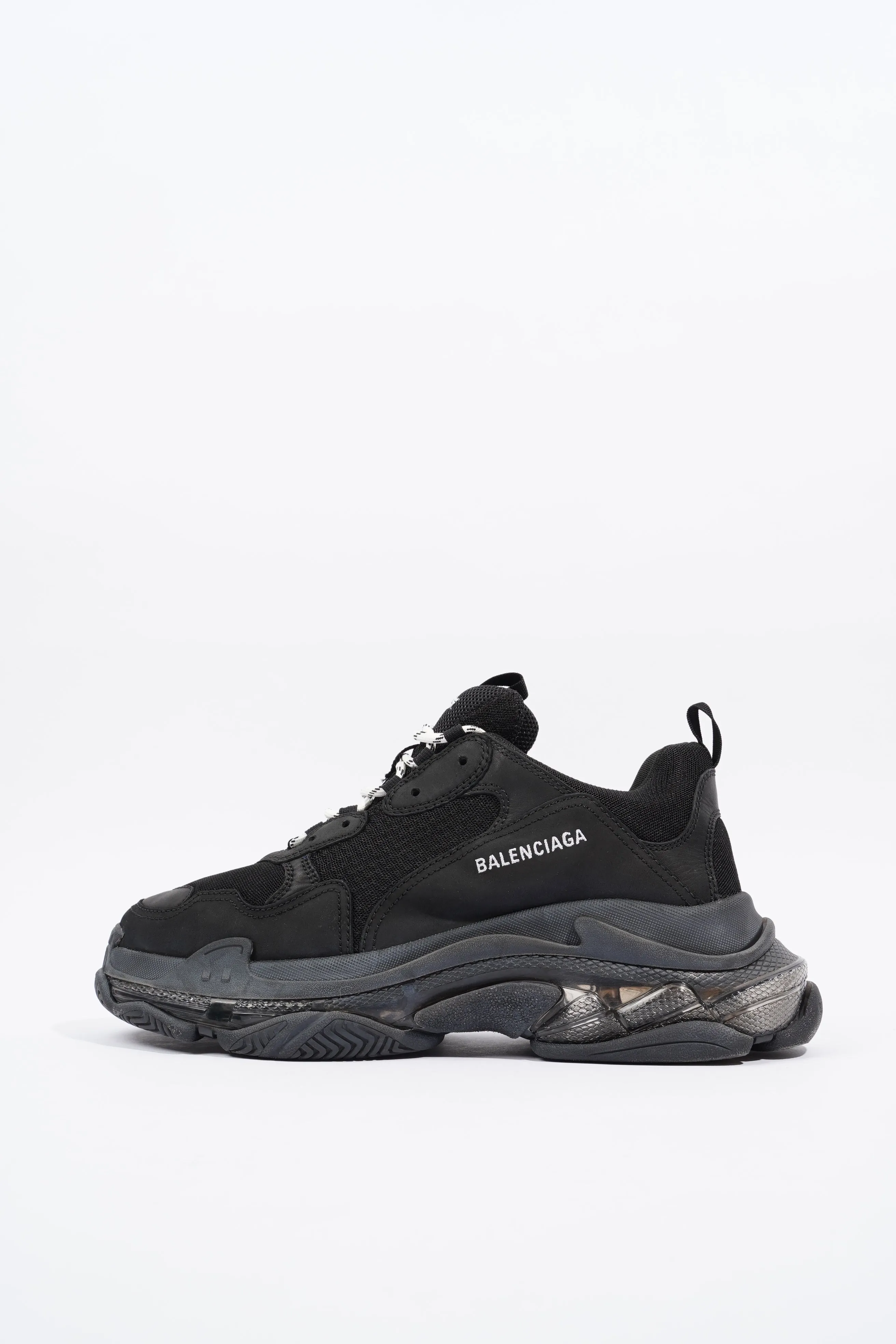 Balenciaga Mens Triple S Black / Clear Sole EU 46 / UK 12