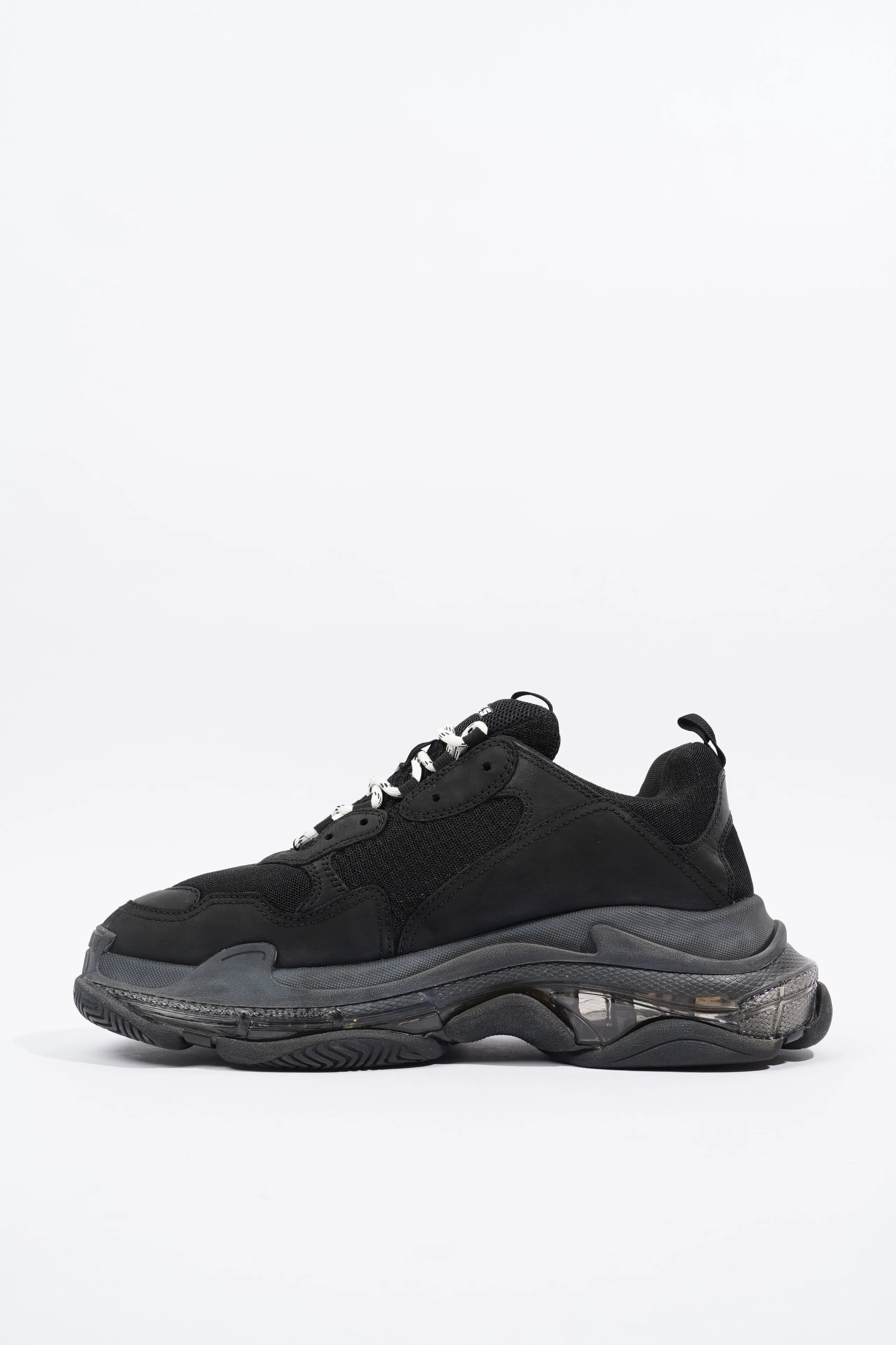 Balenciaga Mens Triple S Black / Clear Sole EU 46 / UK 12