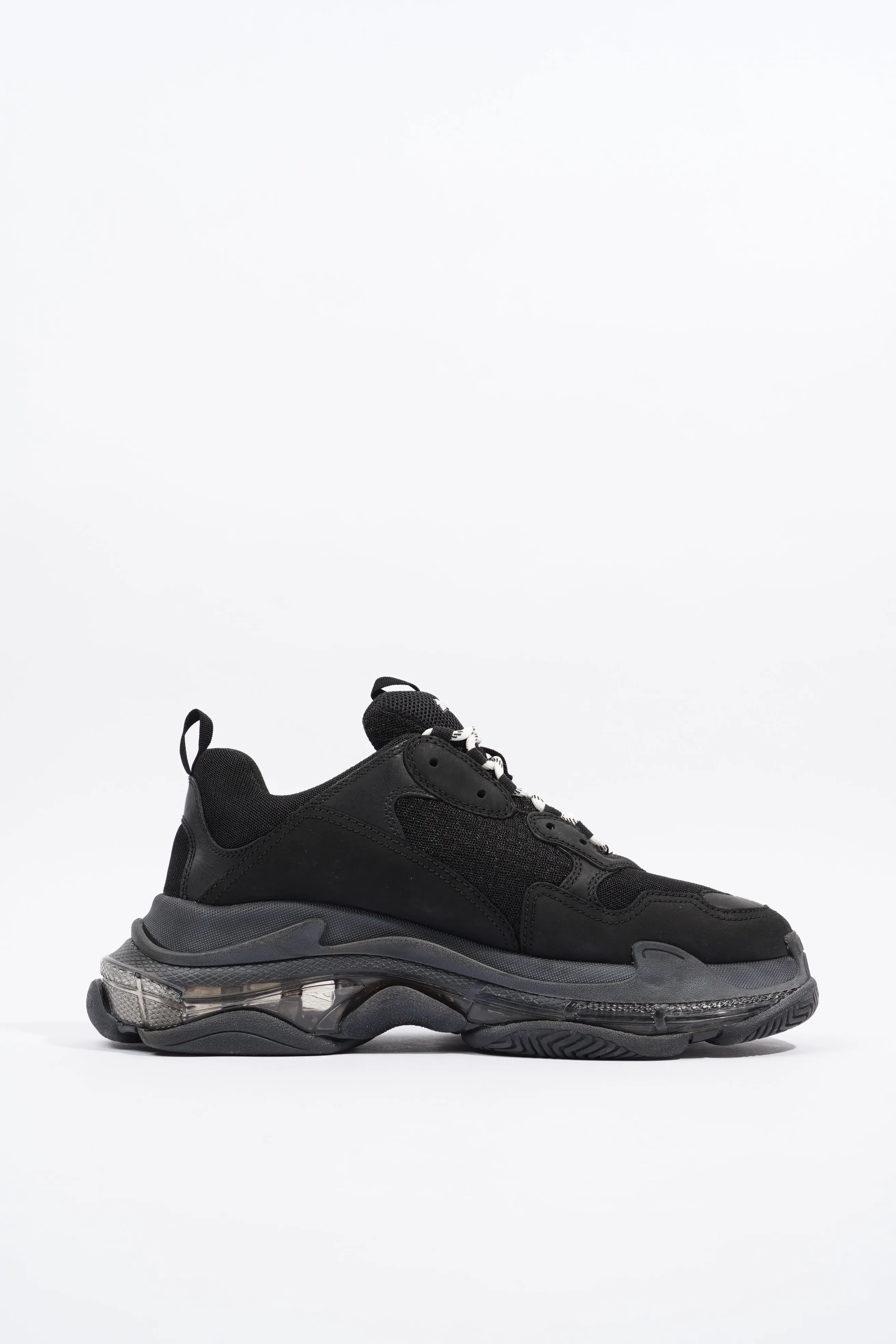 Balenciaga Mens Triple S Black / Clear Sole EU 46 / UK 12