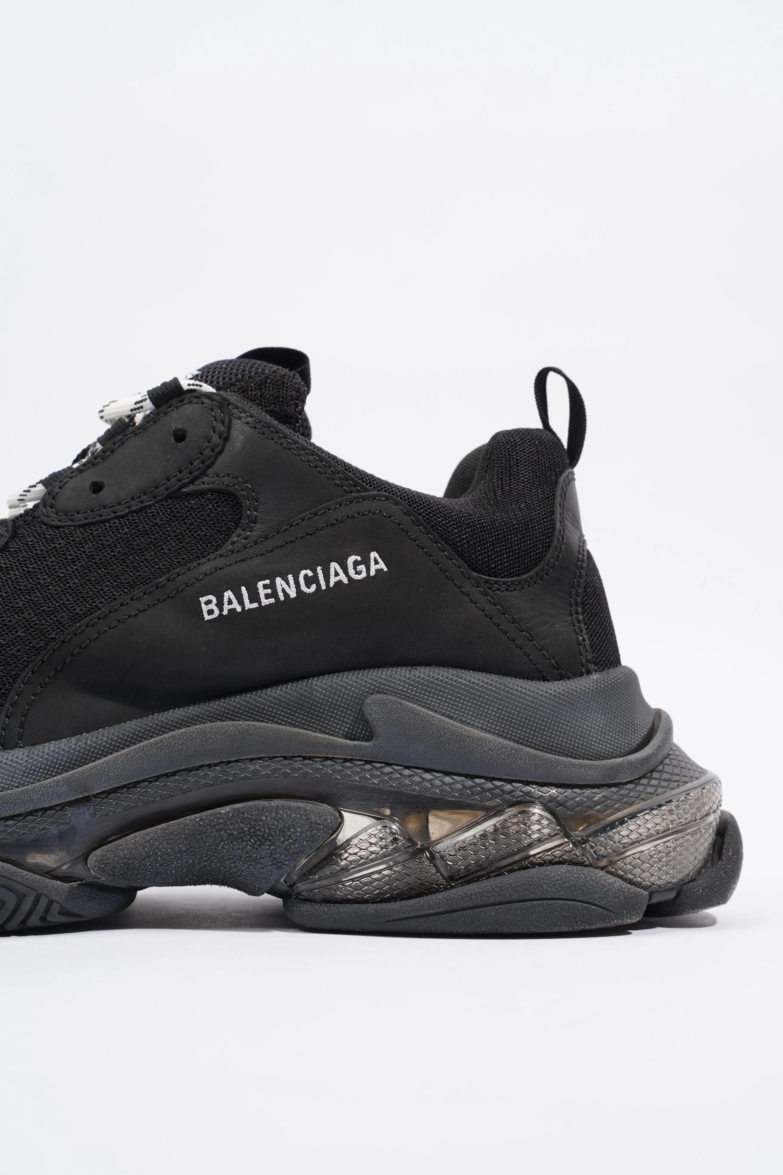 Balenciaga Mens Triple S Black / Clear Sole EU 46 / UK 12