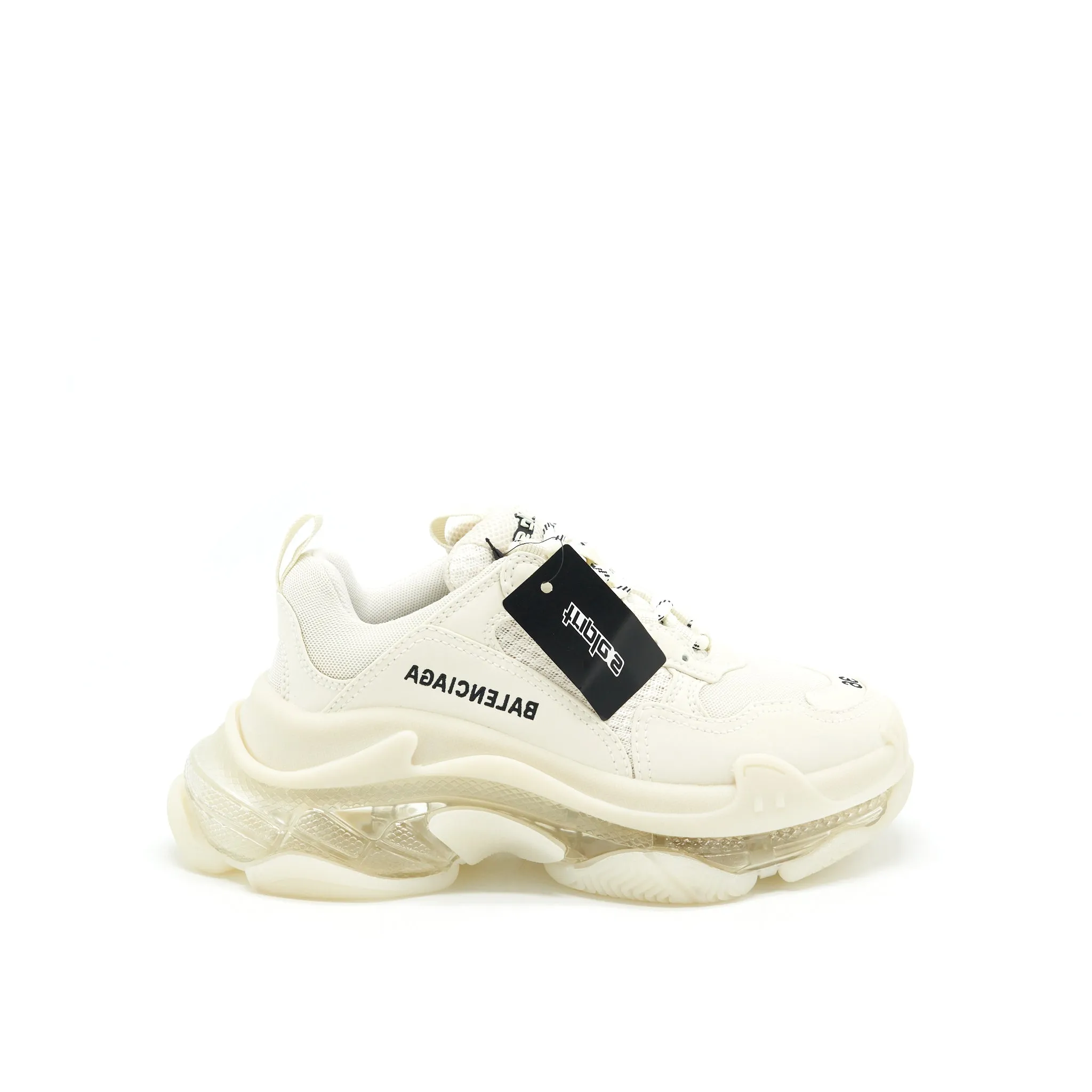 Balenciaga Size 36 Triple S Trainers Clear Sole White