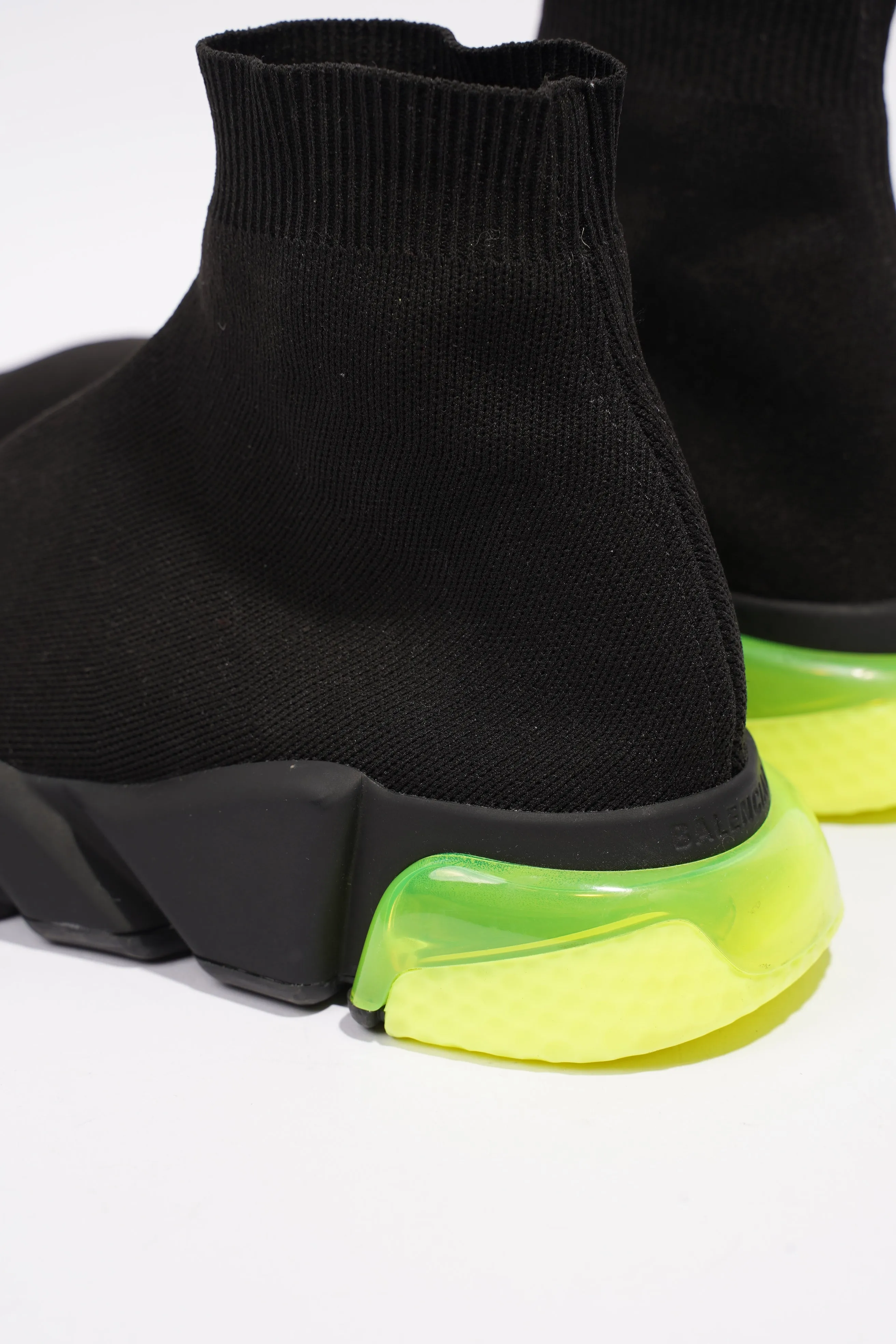 Balenciaga Speed Clear Sole Black / Fluorescent yellow Cotton EU 41 UK 7