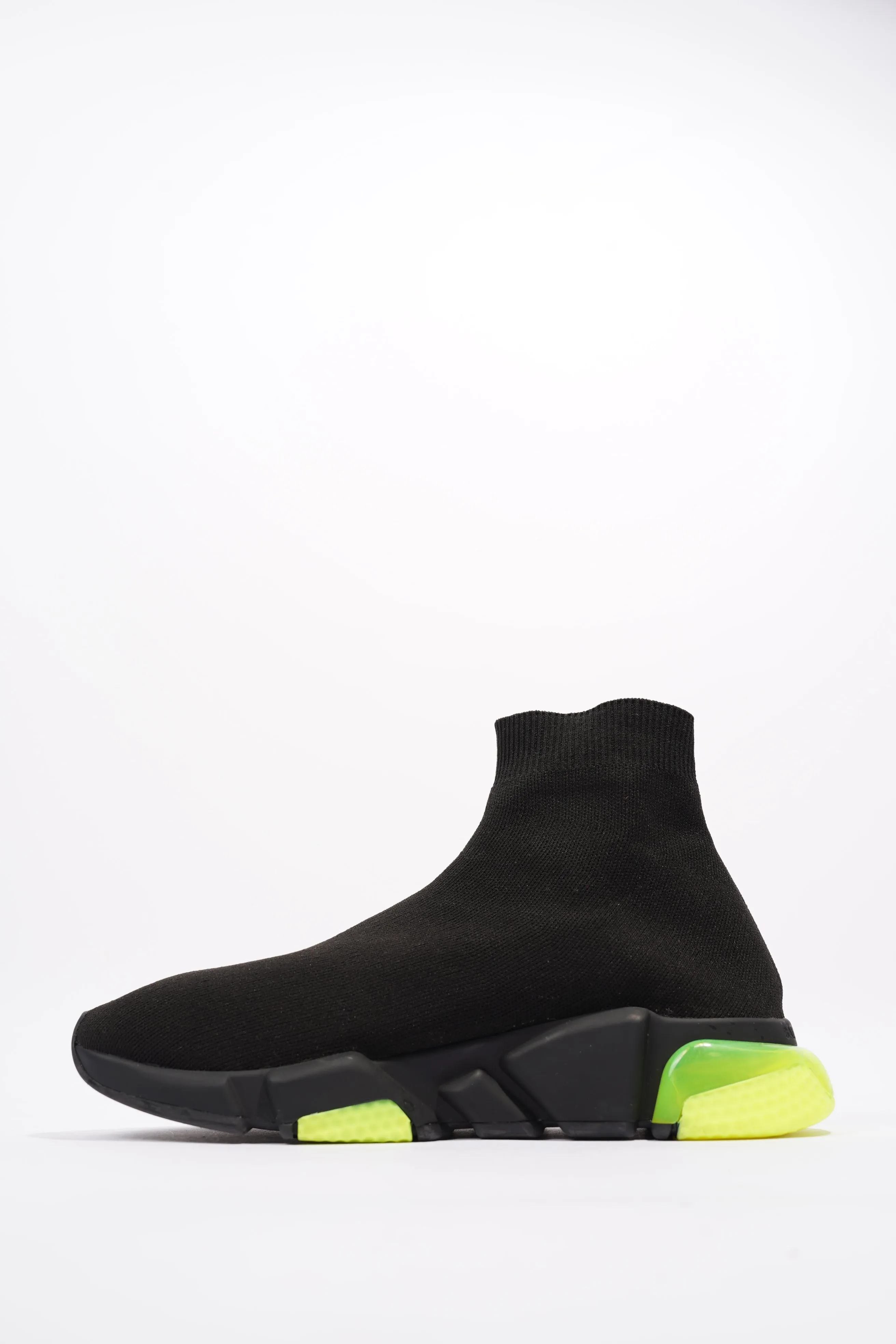 Balenciaga Speed Clear Sole Black / Fluorescent yellow Cotton EU 41 UK 7