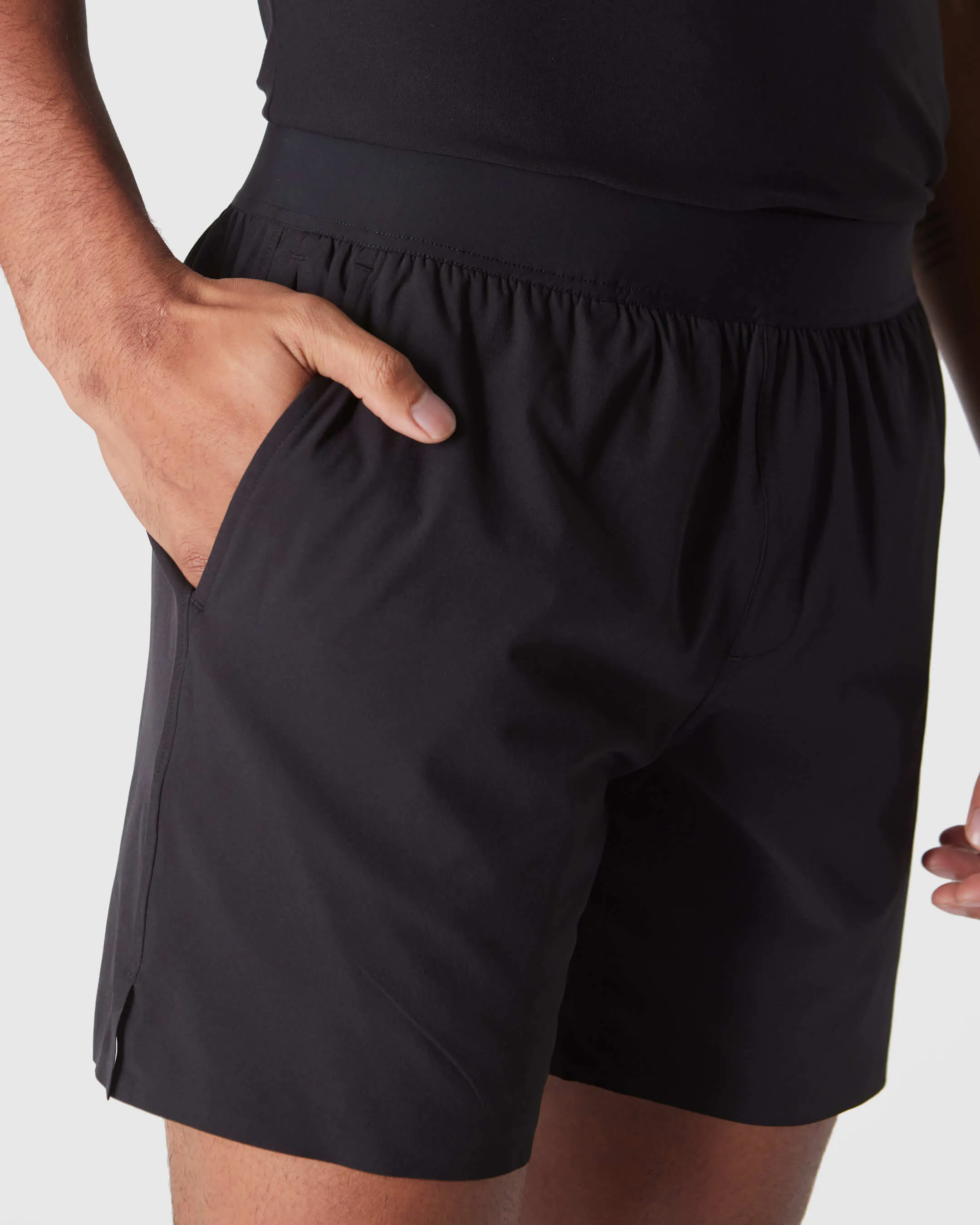 Black 7 2-in-1 Training Shorts