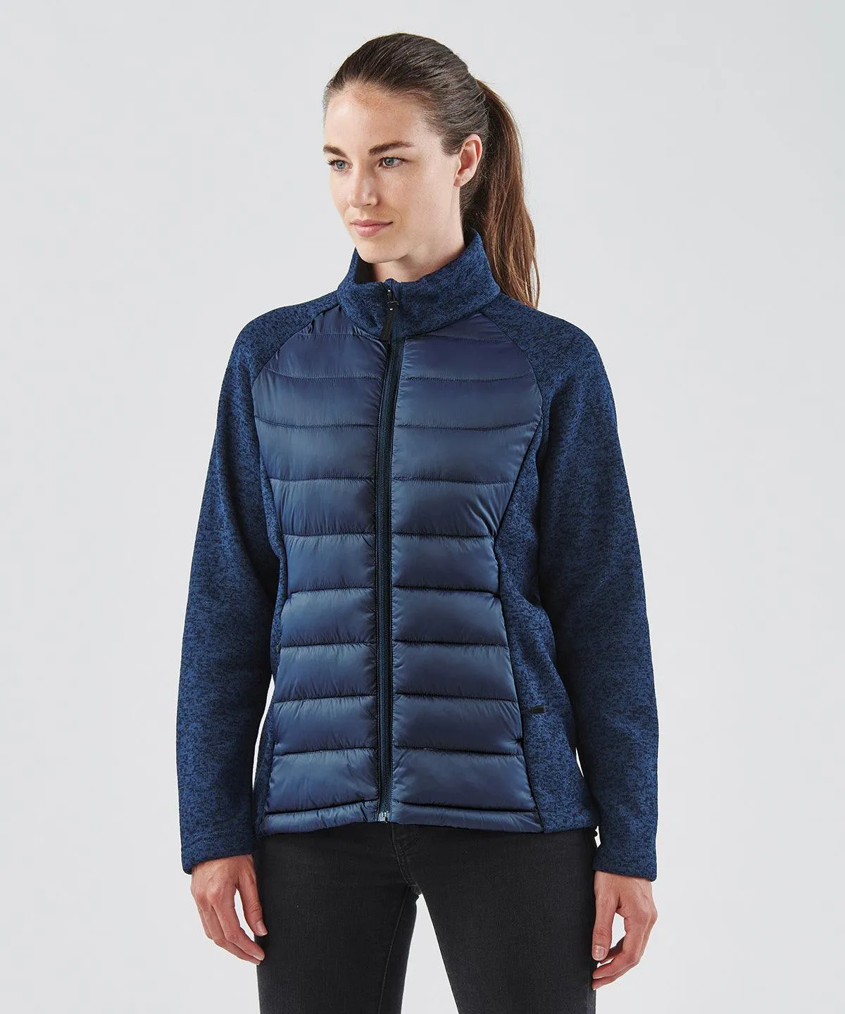 Black/Dolphin Heather - Women’s Narvik hybrid jacket