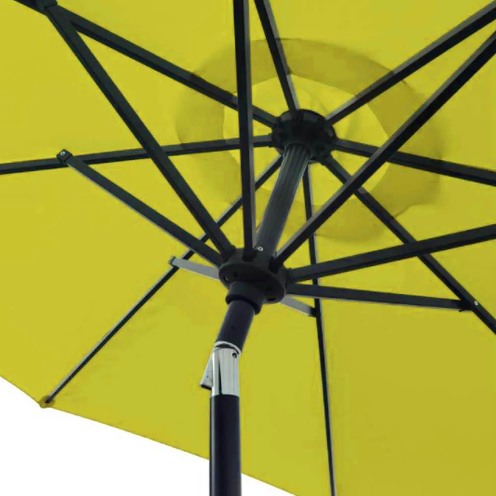 Bond 9 Ft Aluminum Market Umbrella Sunflower Yellow Color Polyester Canopy 59630