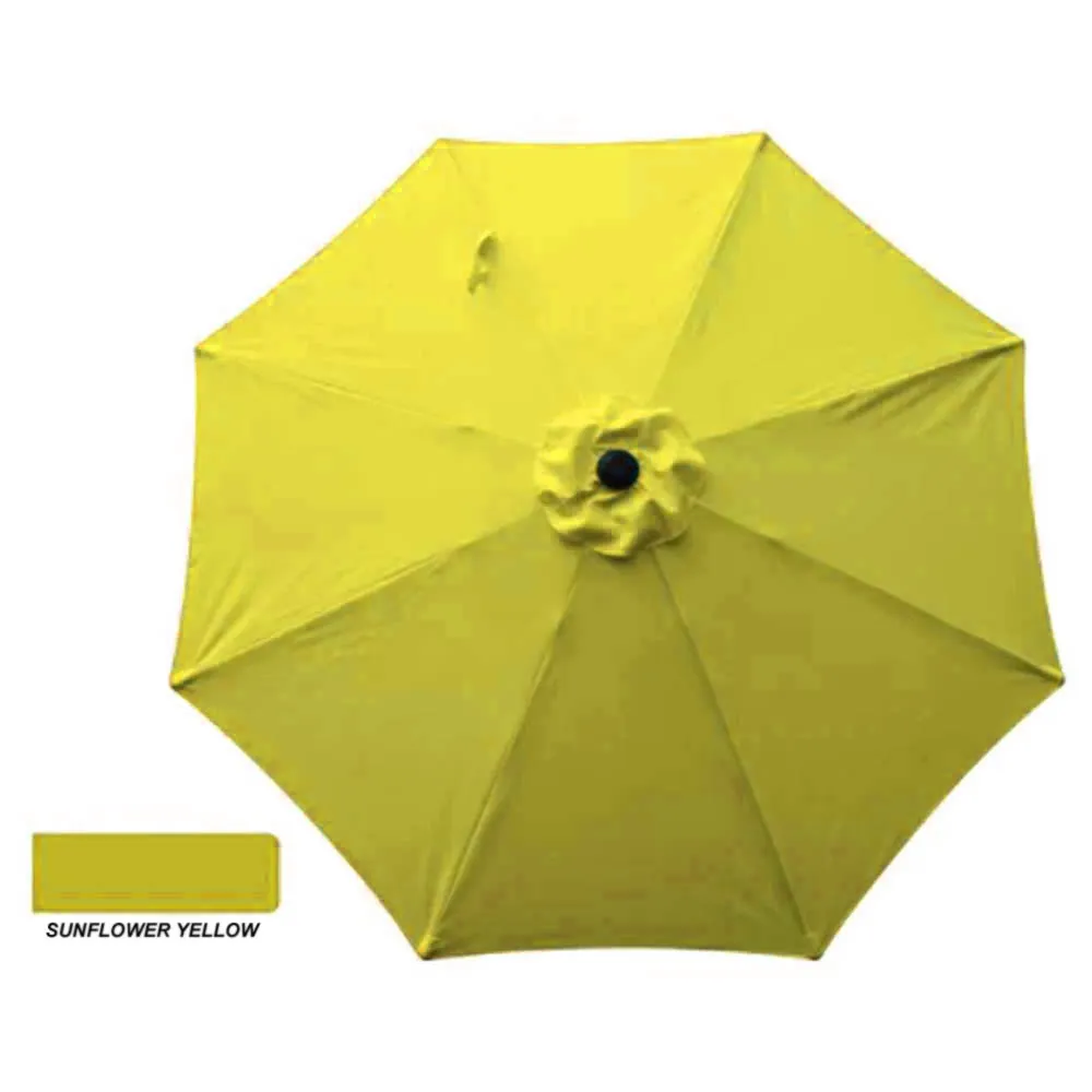 Bond 9 Ft Aluminum Market Umbrella Sunflower Yellow Color Polyester Canopy 59630