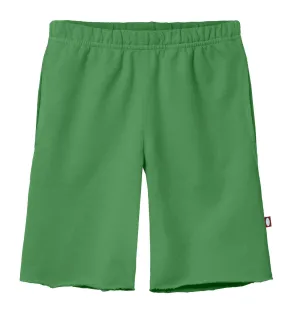 Boys Amazingly Soft Cotton Lightweight Fleece Shorts | Elf Green