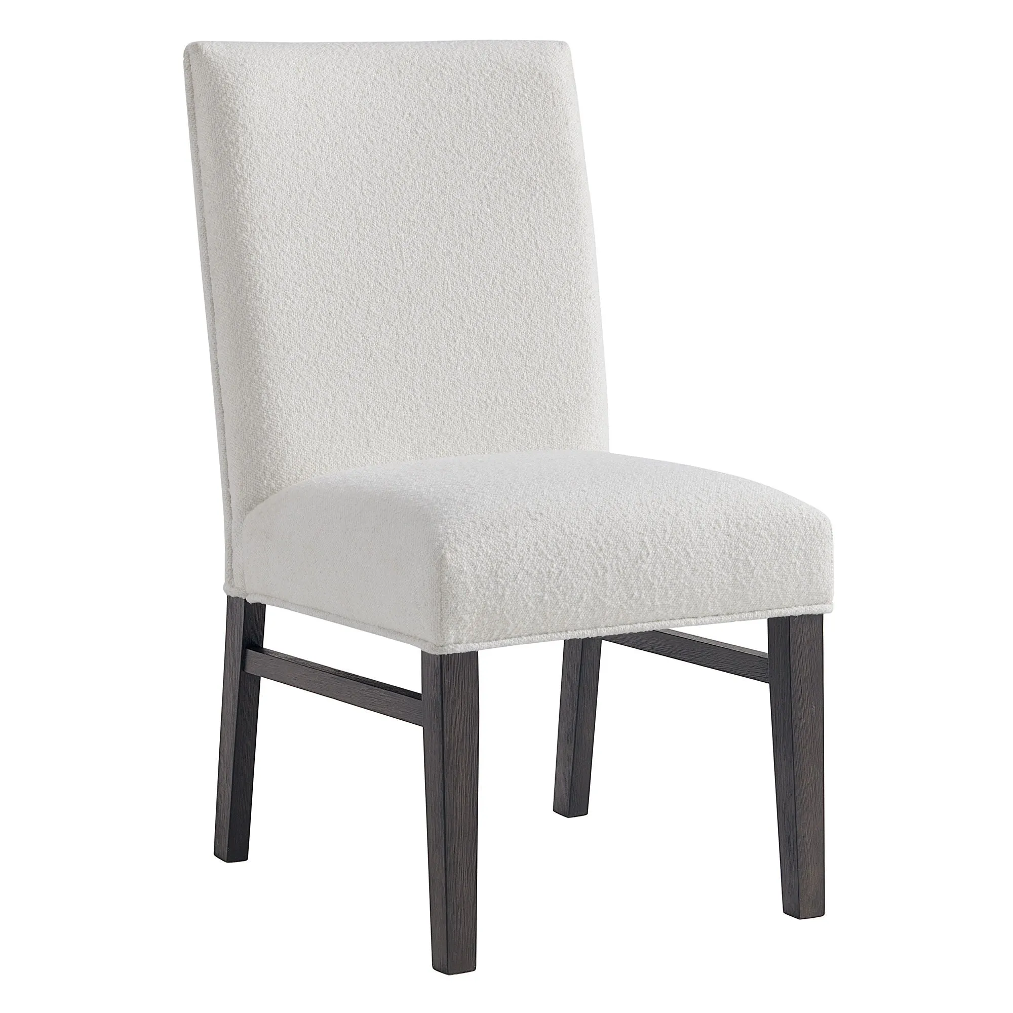 Breckenridge - 38 Dining Side Chair With Boucle Snow (Set of 2) - Black