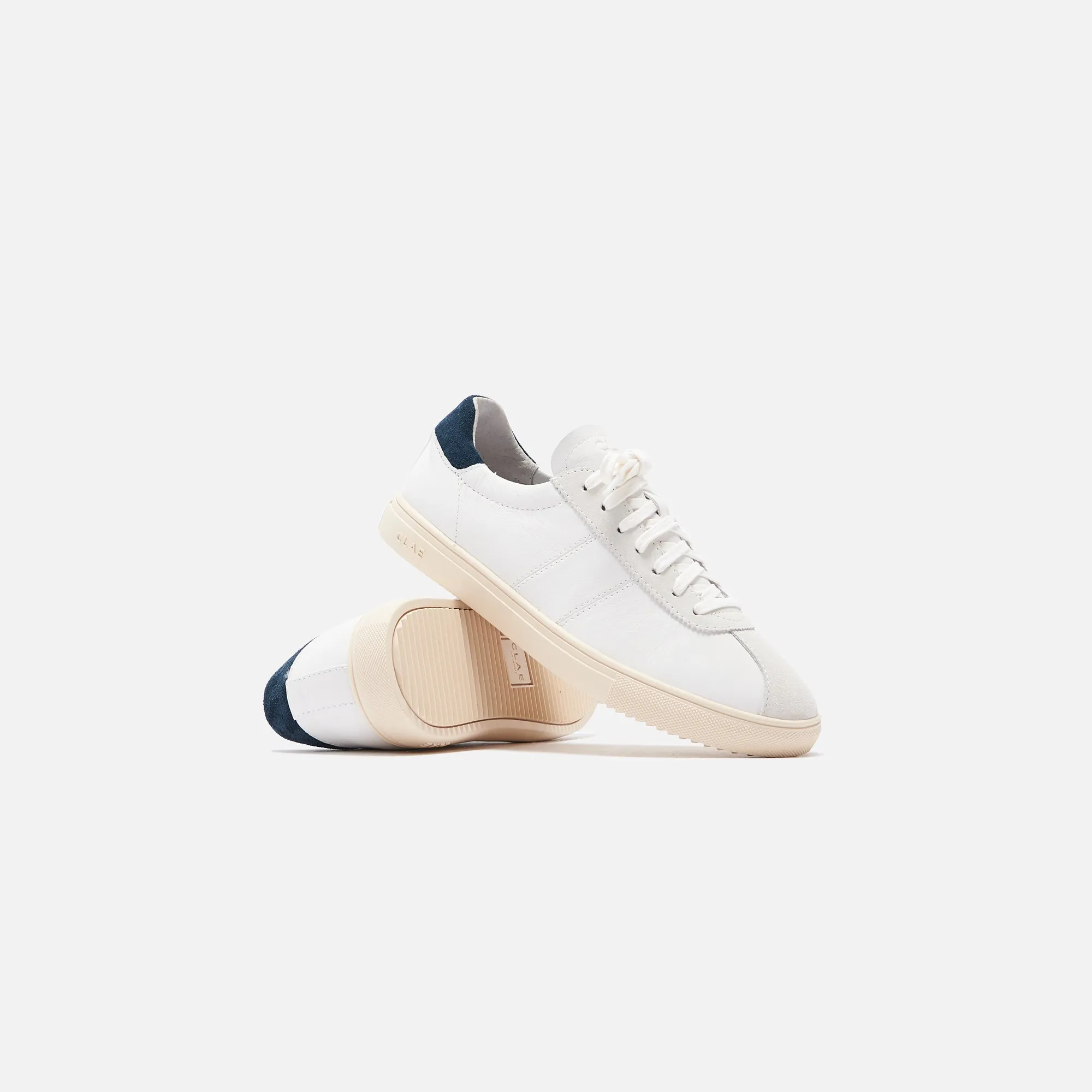 Clae Noah Milled Leather - White