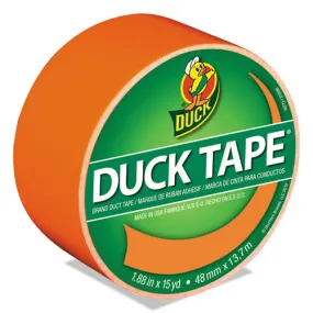 Colored Duct Tape, 3 Core, 1.88 X 15 Yds, Neon Orange