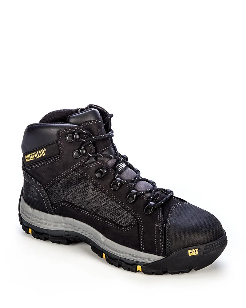 Convex Mid Zip Side Safety Boot - Black