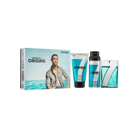 Cristiano Ronaldo 7 Origins Eau De Toilette Gift Set  3PCS