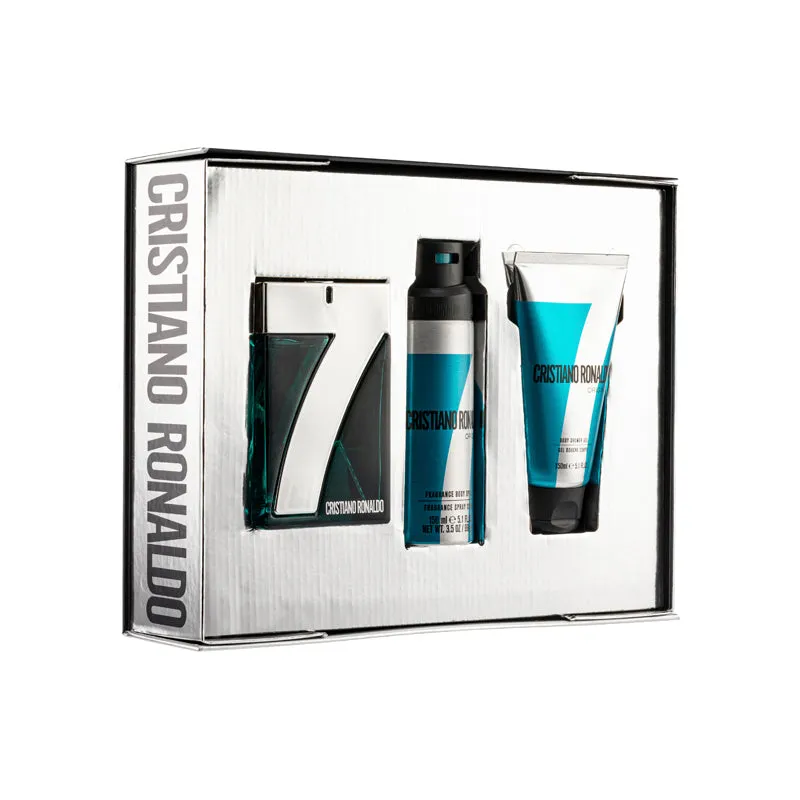 Cristiano Ronaldo 7 Origins Eau De Toilette Gift Set  3PCS