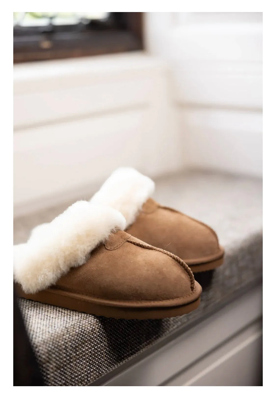 Draper Kim Ladies Sheepskin Backless Slipper