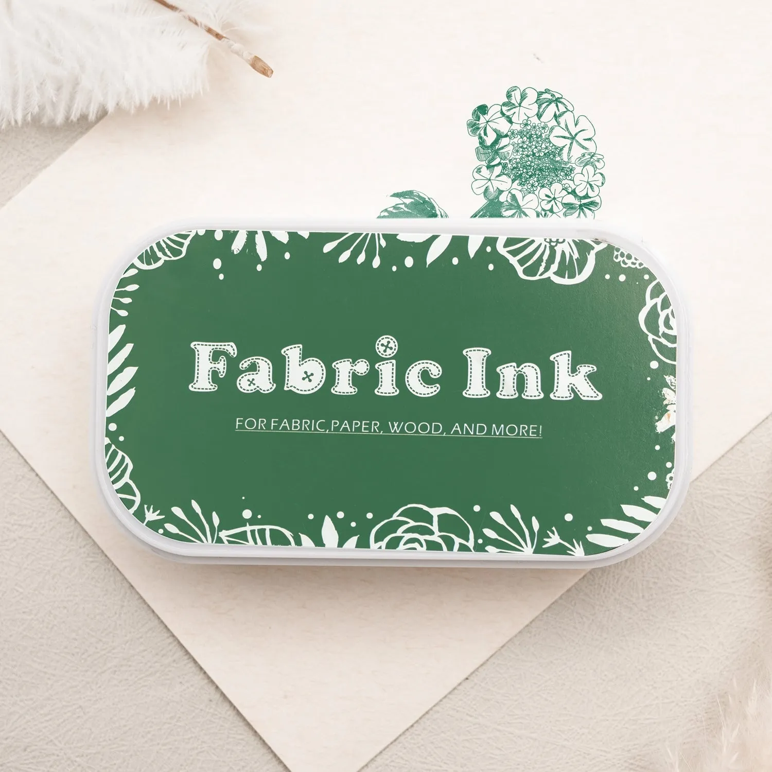 Emerald Oil-Based Fabric Ink Pad