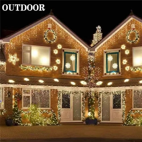 GARVEE 65FT 200LED String Lights Solar Outdoor Water-Resist Fairy Lighs with Remote Control Christmas Lights for Home Decoration