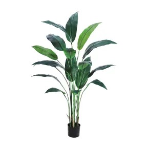 GARVEE Artificial Bird of Paradise Plant 6FT(72in) Fake Palm Tree for Indoor Outdoor Modern Decor Faux Plants for Home Office Perfect Housewarming Gift with 17 Trunks Faux Leaves