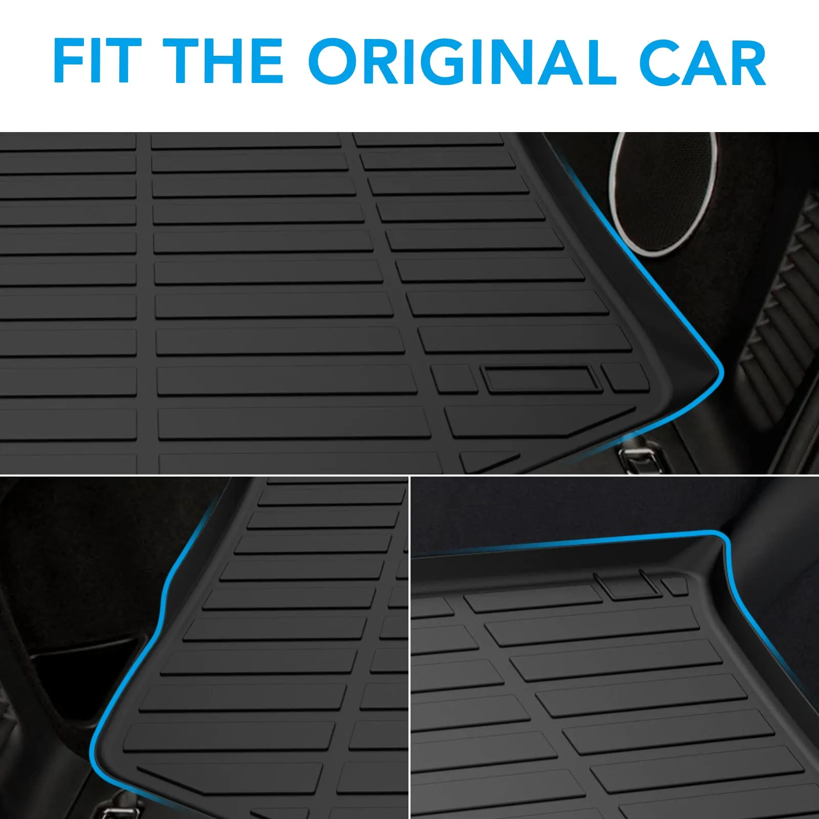 GARVEE Floor Mats for Ford Fusion 2017-2020, Premium All Weather Anti-Slip Waterproof Floor Liners Car Interior Accessories