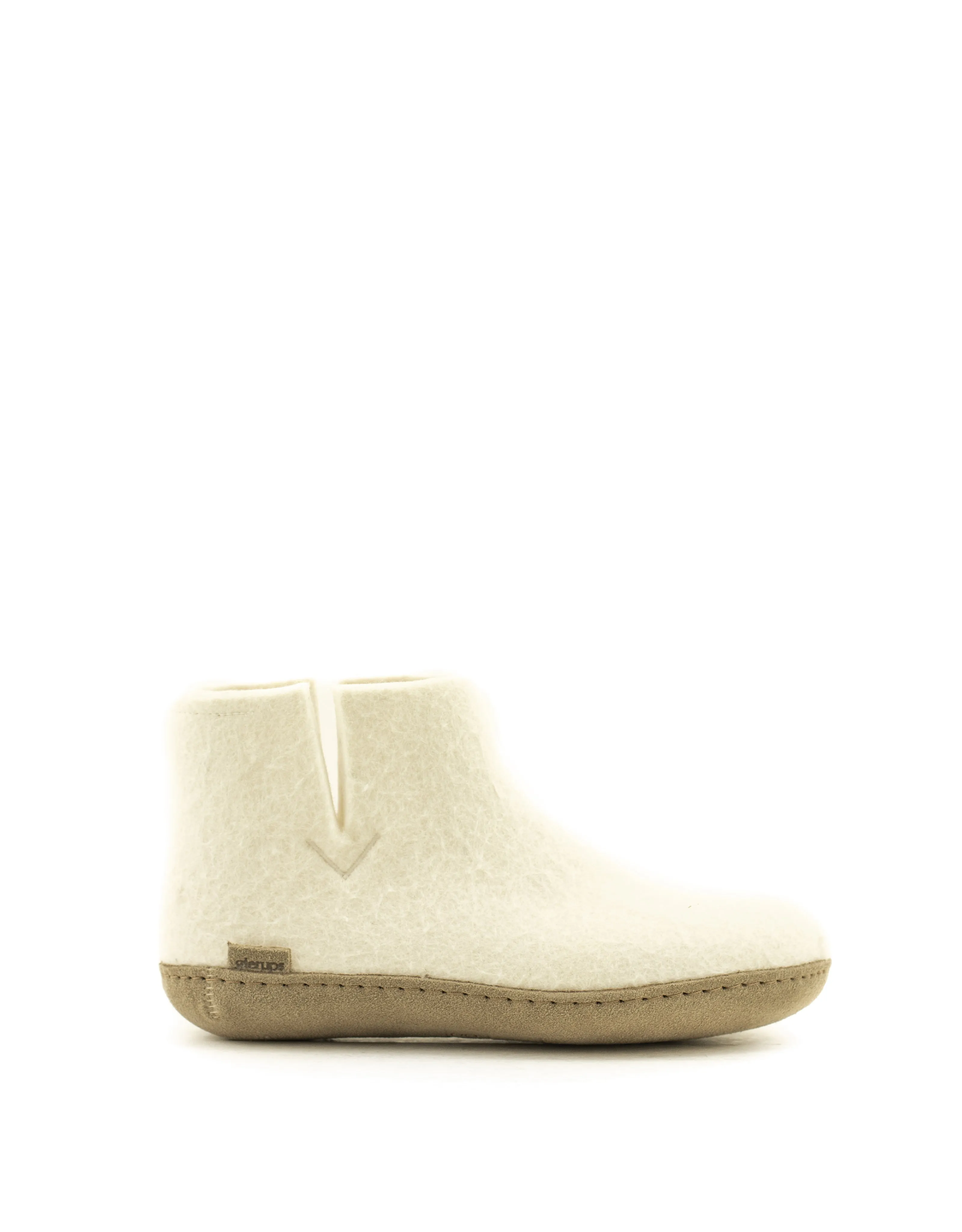 Glerups — Boot Leather Sole - White