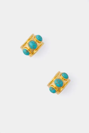 Golden Turquoise Nova Earrings