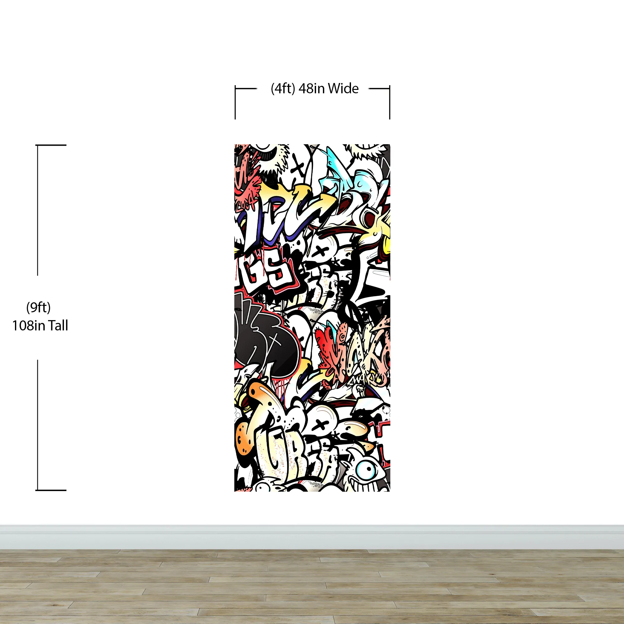 Graffiti Art Wall Mural. Street Art Urban Theme Artwork. #6462