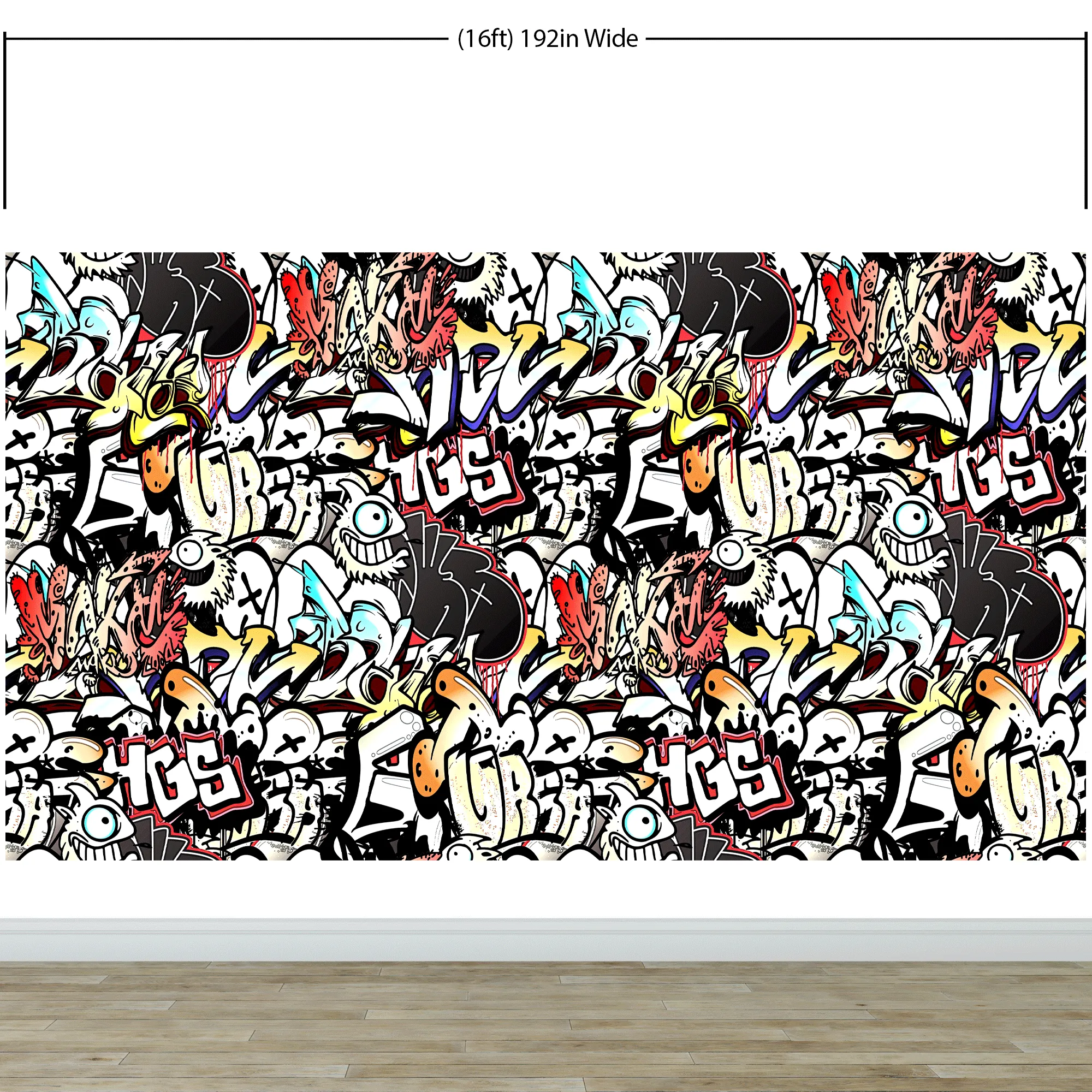 Graffiti Art Wall Mural. Street Art Urban Theme Artwork. #6462