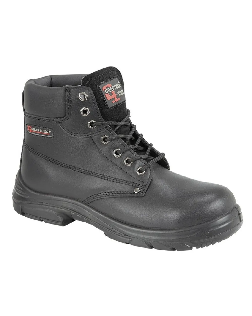 Grafters Super Wide EEEE Fitting 7 Eyelet Safety Boots