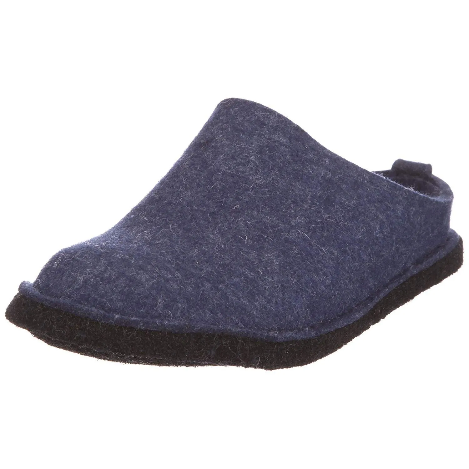 Haflinger Flair Slippers Clogs Mules Wool Felt Scuffs Slip On House Shoes Blue