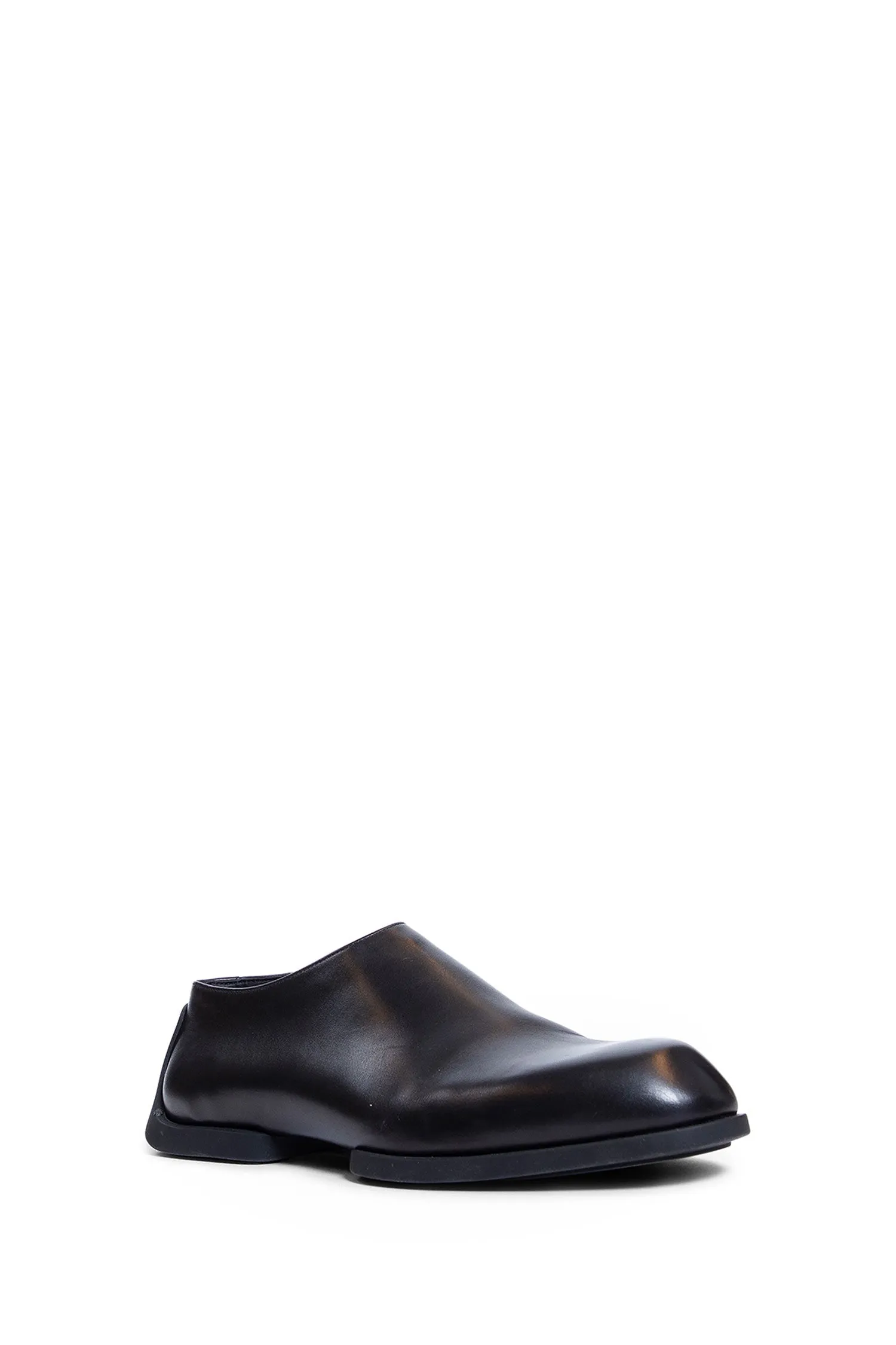 JIL SANDER MAN BLACK LOAFERS & FLATS