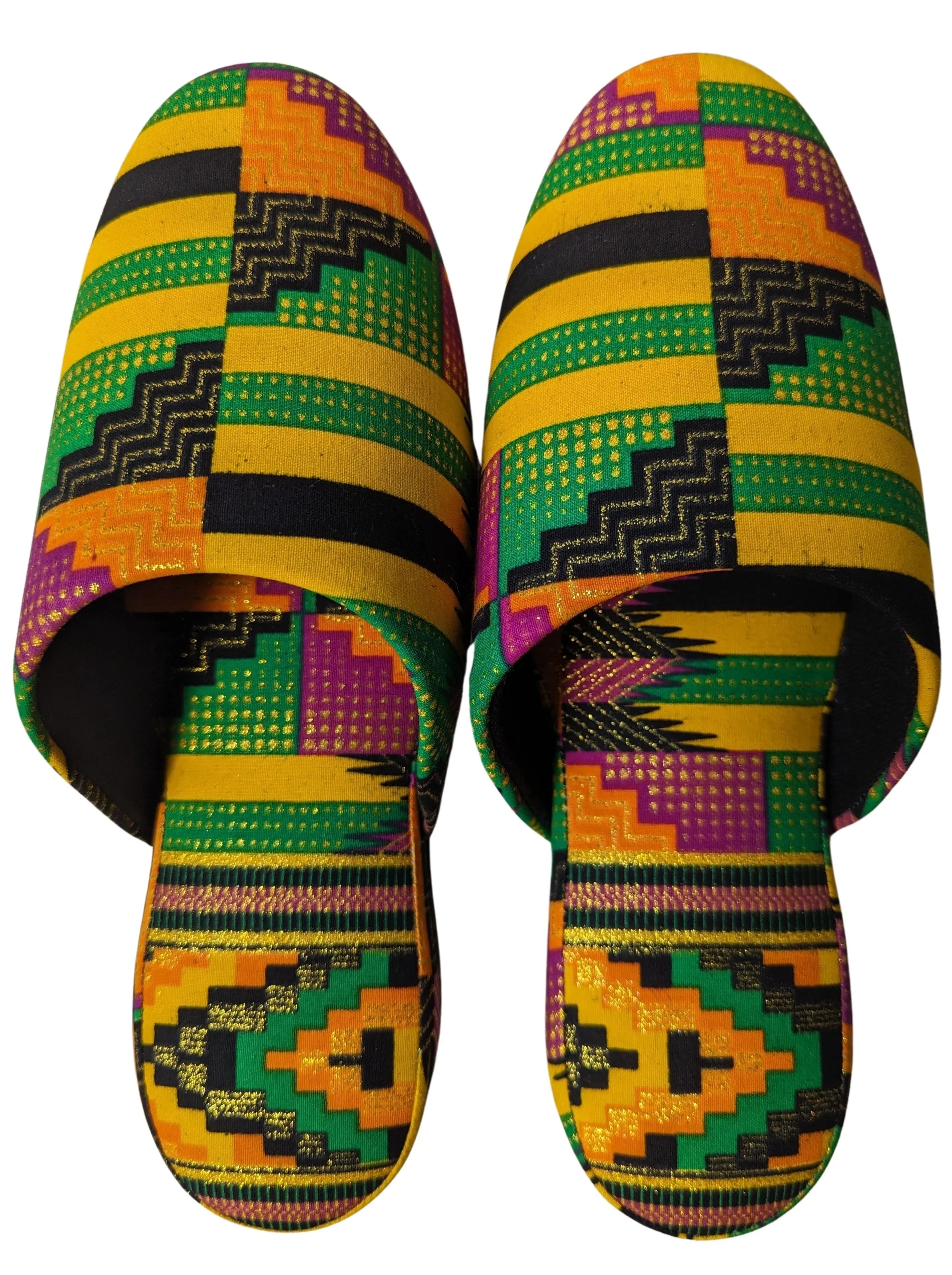 Large | Print Mix Slippers 2023AW-L04 lamé