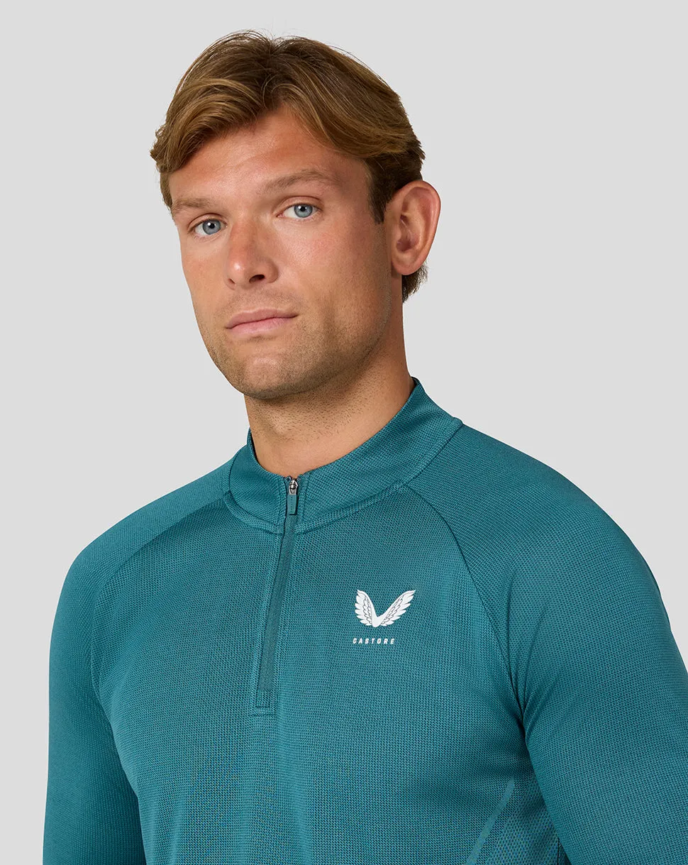 Men’s Apex Knit Quarter Zip – Aqua