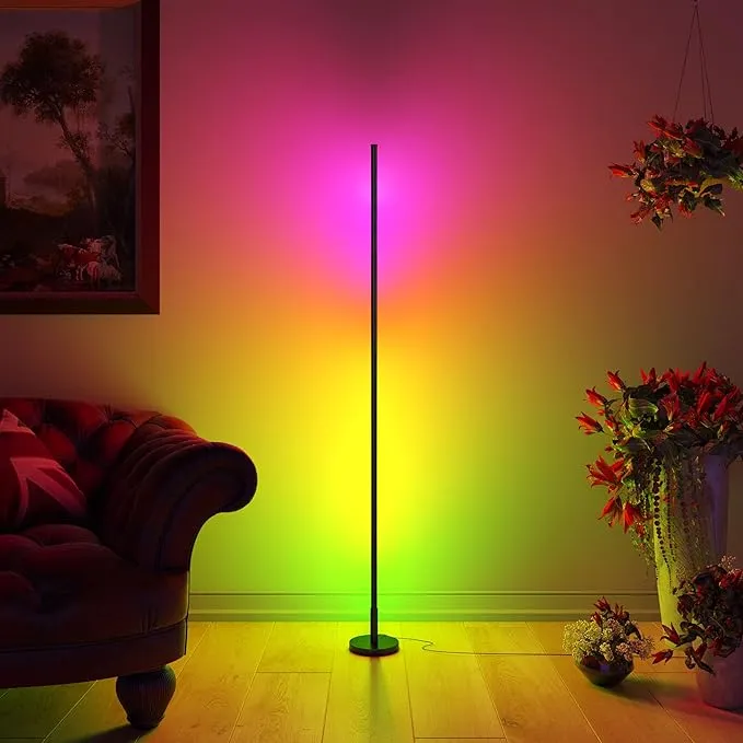 Modern Audio Sync LED Floor Corner Standing Light