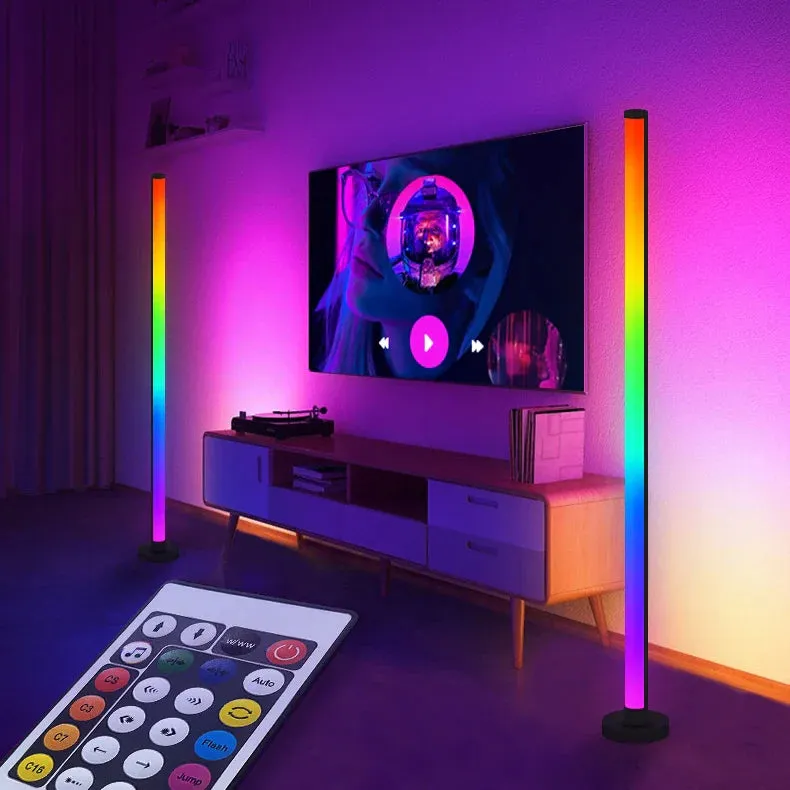 Modern Audio Sync LED Floor Corner Standing Light