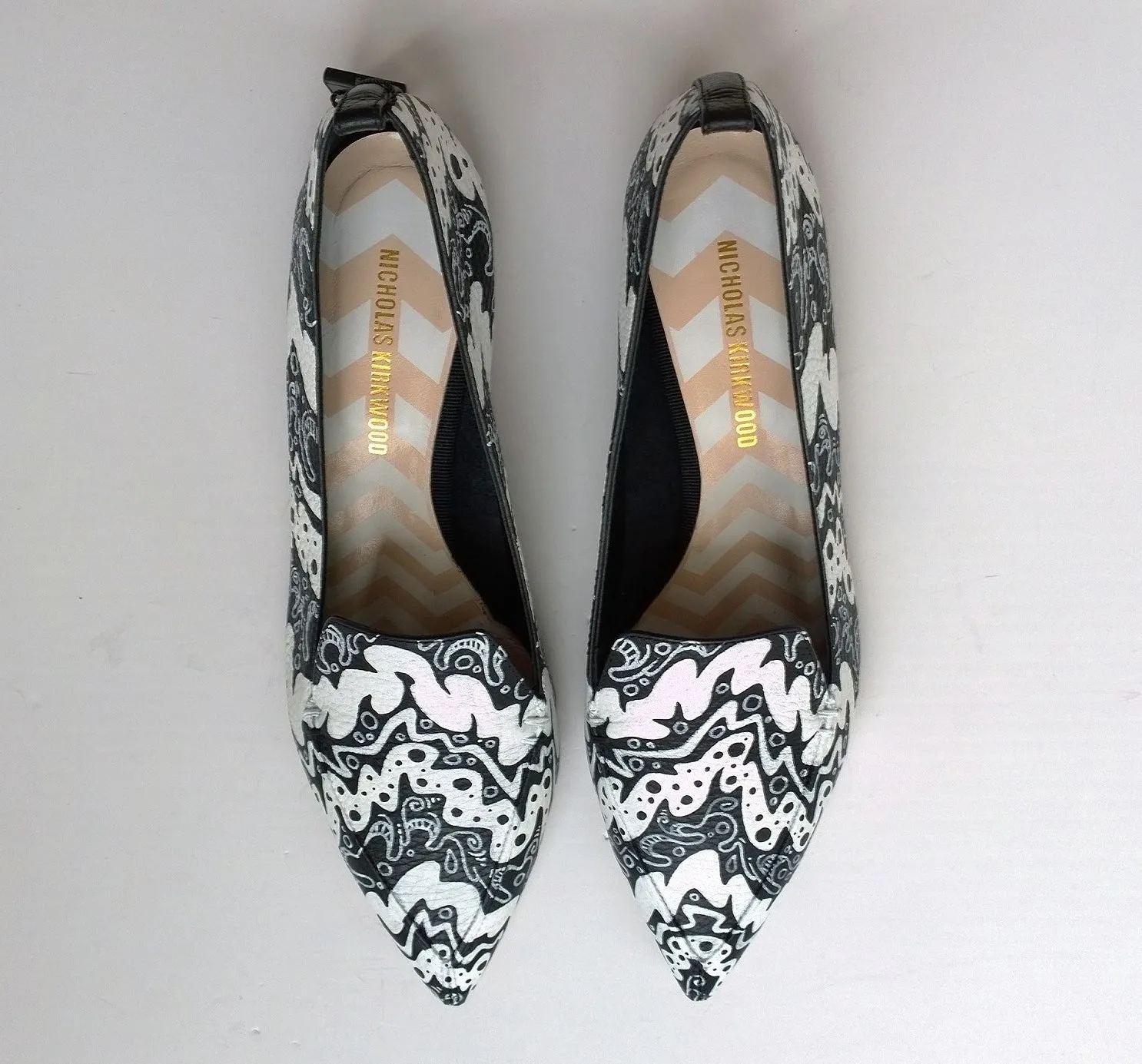 Nicholas Kirkwood Beya Handpainted Loafers Flats