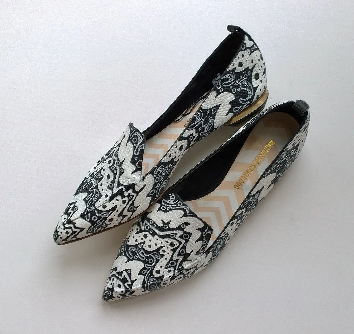 Nicholas Kirkwood Beya Handpainted Loafers Flats