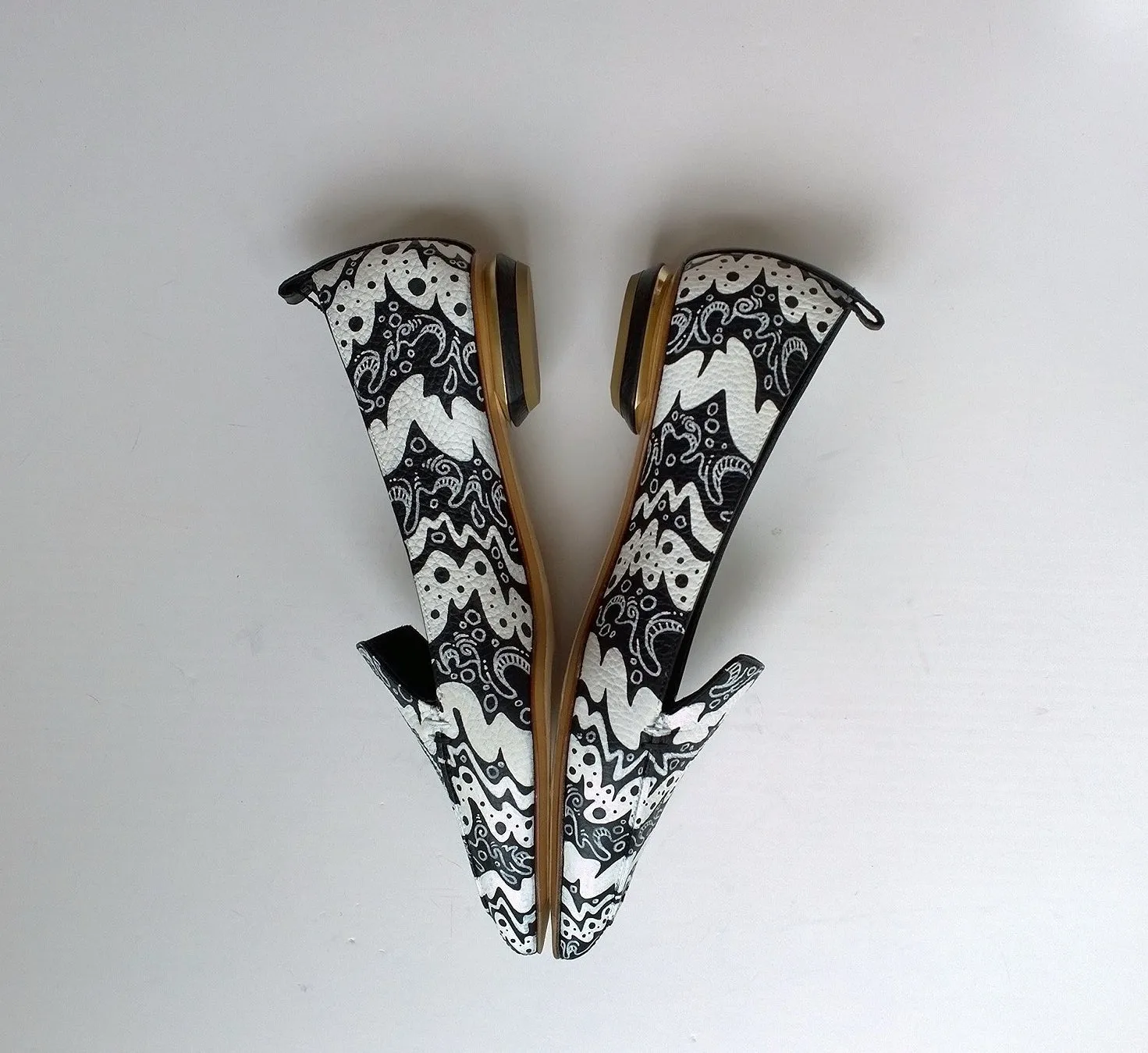 Nicholas Kirkwood Beya Handpainted Loafers Flats